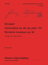 Impromptus, Op. 90, Op. post. 142 & Moments Musicaux, Op. 94 piano sheet music cover